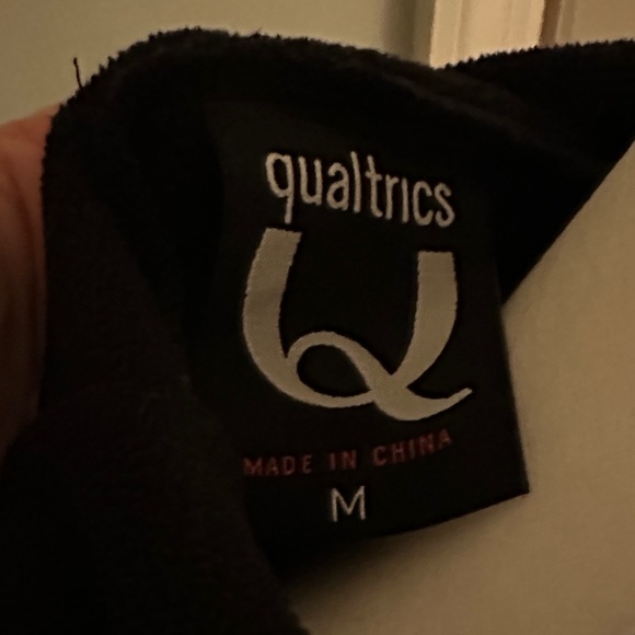 Black Qualtrics mixed media Hoodie - Picture 9 of 13
